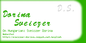 dorina sveiczer business card